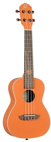 Ortega Guitars Konzert Ukulele Akustisch – Custom Built Series Halloween Edition – Okoume, Orange (RUHW)