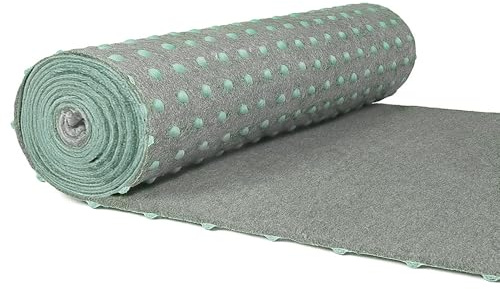 Internethandel Pfordt Kunstrasen 300x400 cm Grau, Rasenteppich mit Noppen, Outdoor Teppich wetterfest und pflegeleicht für Balkon, Terrasse und Garten