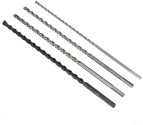 300mm Drill Bit with Triangle Shank for Masonry and Concrete Available in Sizes 6, 8, 10, and 12mm (10x300mm)
