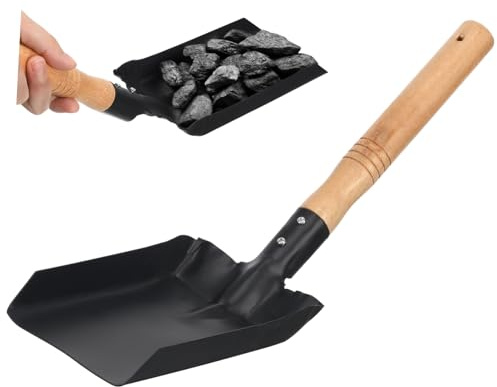 NOLITOY Pelle De Jardinage Petite avec Manche Bois Léger Pelle Pratique pour Creuser La Terre Et Nettoyage Outil Compact pour Plantation Et Entretien Extérieur