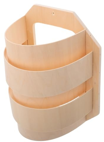 LOORGVEL Paralume per Sauna in Legno Khaki Leggero e Facile da Pulire Effetto Decorativo Delicato per Lampada Sauna