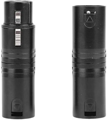 Vikye XLR-Adapter-Set, 3-poliger Stecker auf Stecker und Stecker auf Buchse, Symmetrischer Kupplungsstecker für Mikrofone, Mischpulte, Live-Sound