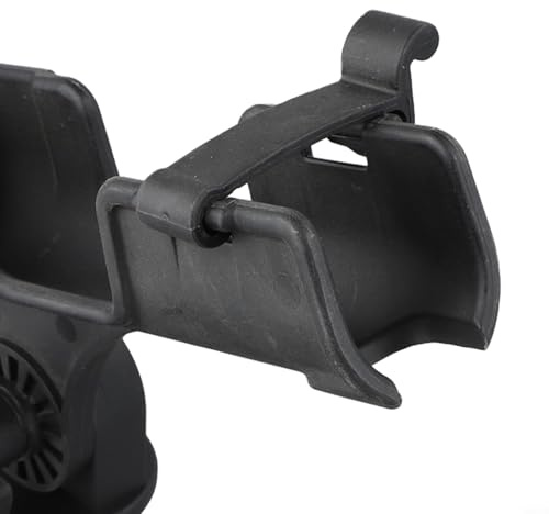 Yuanpgky Verstellbarer Angelrutenhalter für Boot oder abnehmbare Rutenablage, kompatibel mit Gummi- und Kunststoff-Angelbooten, schwarzes PP-Polymer-Material,