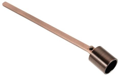 LOLIPPYY Vintage Candle Stopper Antique Style Wick Flame Extinguisher Stainless Steel Candlesnuffers Polished Wick Long Handle Golden