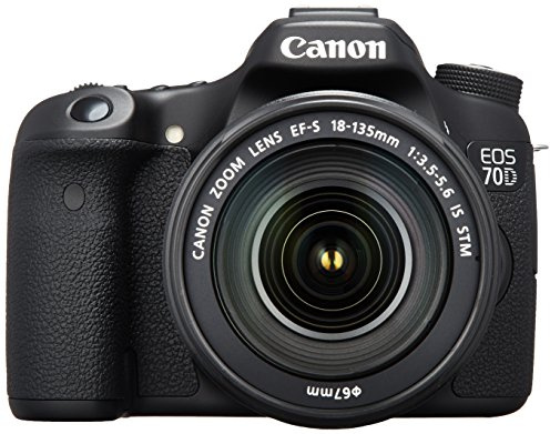 Canon EOS 70D Cámara réflex Digital de 20,2 MP con Dual Pixel CMOS AF y EF-S 18-135 mm F3.5-5.6 IS STM Kit