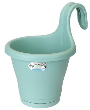 elho Corsica Easy Hanger Single 27 - Planter for Balcony & Outdoor - Ø 26.5 x H 26.3 cm - Green/Mint