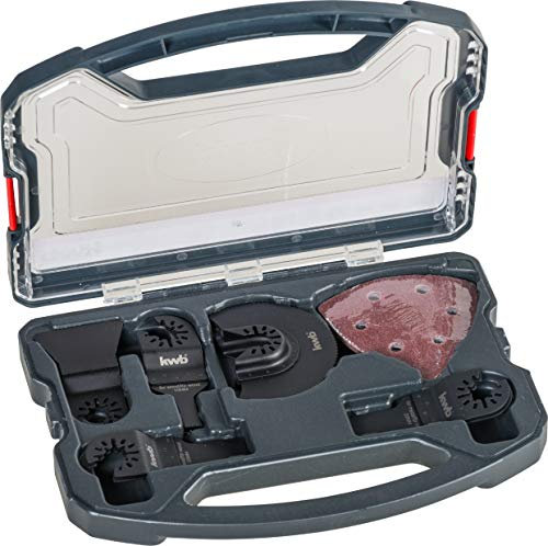 KWB PowerBox Universal Multitoolzubehörset (14-teilig, für kleine Reparaturarbeiten und Präzise Ausschnitte), 1 Stück, 109193