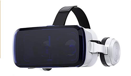 LAHappy 3D VR Gafas de Realidad Virtual, Conexión Bluetooth Auriculares Estéreo Integrados, Casco VR de Realidad Virtual para Pantalla de 3,5 a 6,0 Pulgadas