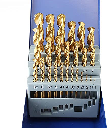 M42 8% Hohe Kobalt HSS Titan beschichtete Twist Bohrer Set Industrial Grad 25pcs 1-13mm für 304 Edelstahlbohrungen