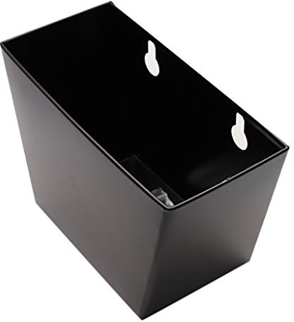 Milageto Metallstange Flaschenverschlussfänger Aufbewahrungsbox & Schrauben, Schwarz