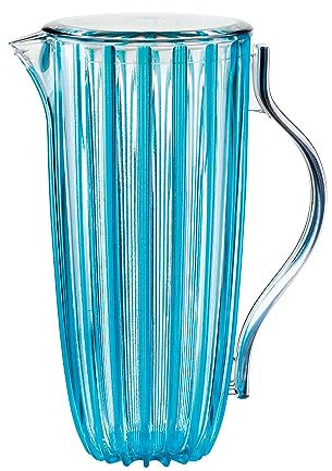 Guzzini - Caraffa con coperchio in bio-based plastic, azzurro, DOLCEVITA