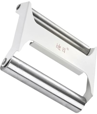 PHENOFICE Mattarello in Acciaio Inossidabile 304, Rullo Per Impasto Liscio e Ergonomico, Utensile Da Cucina Multifunzionale Per Pizza, Pasta e Dolci, Facile Da Pulire, Uso Domestico