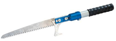 Svettatoio Telescopico Mt.1.90/2.70 - Seghetto Potatura, Sega Tagliarami con Asta Estensibile - Segaccio per Potatura - Svettatoio Manuale - Sega per potatura (LAMA DRITTA, Telescopica Mt.1.90/2.70)