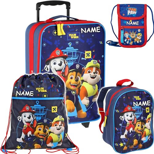alles-meine.de GmbH Kinder - Reiseartikel & Taschen - Verschiedene Artikel frei wählbar - Kinder Rucksack - Paw Patrool - Hunde - inkl. Name - Tasche - wasserfest & beschichtet -..