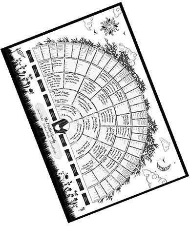 NUOBESTY Diagramme Darbre Généalogique 40x60cm Tableau Darbre Généalogique Manuscrit Affiche Généalogique De Famille