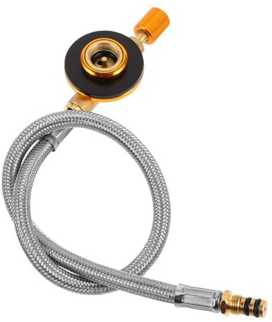 EPIGEIST Manguera de Extensión de Gas Flexible para Camping y Cocina Adaptador de Propano de Regulador de Presión Resistente para Barbacoa y Uso Doméstico al Aire