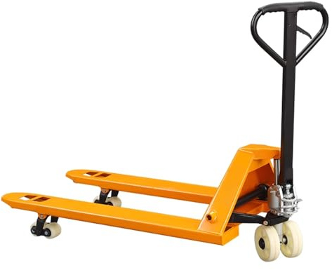 Transpalette hydraulique robuste, capacité de 5 000 kg, transpalette manuel pour entrepôt et utilisation industrielle, chariot élévateur de 68,3 x 129,9 cm pour levage de charges lourdes et transport