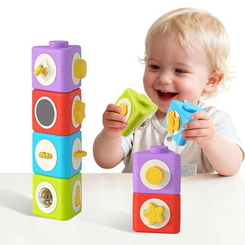 Joyvity Montessori Spielzeug ab 1 Jahr, Baby Spielzeug für 6 12 18 Monate, Motorikspielzeug Sensorisches Spielzeug Lernspielzeug für Kinder, Spiel Lernspielzeug Geschenk Jungen Mädchen
