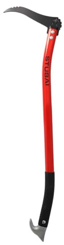 STUBAI Handsappie | ergonomisch geschweifter Alustiel | 700 mm | Astschlepper | Handsappel zum Aufnehmen, Bewegen und Transportieren von Holzstücken und Baumstämmen