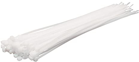 LogiLink KAB0004 Fascetta ferma-cavo, 100 pezzi, 300 x 3.4 mm, Trasparente
