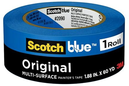3M Industrial - Scotch-Blue? Multi-Surface Painter's Tape Scotch Safe Release Painters Masking Tape 2X60Y - Sold as 1 Roll