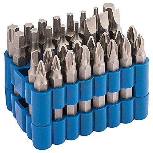 Draper 82387 Screwdriver Bit Set - Silver (32-Piece), 50 mm
