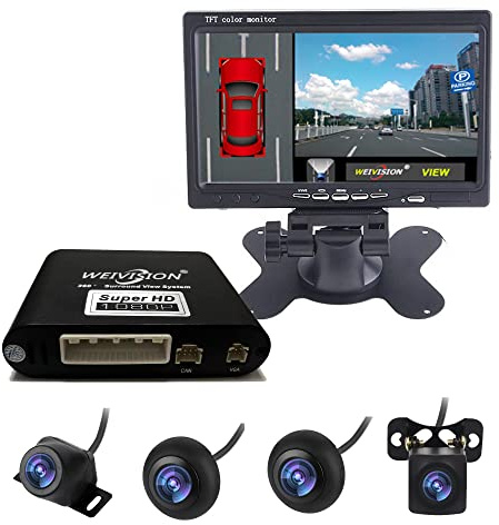 Weivision Super HD 1080P 360-Grad-Ansicht Kamera DVR-System mit 7 Zoll HD-Display