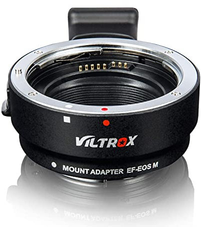 Viltrox EF-EOS M Electronic Auto Focus Lens Mount Adapter for Canon EF/EF-S Lens to Canon EOS-M (EF-M Mount) Mirrorless Camera M1 M3 M5 M6 M10 M50 M50II M100