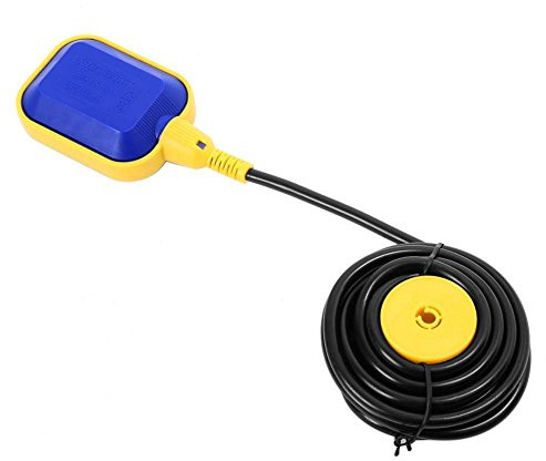 Interruttore a Galleggiante, 5 metri Cavo regolatore di livello dell'acqua Interruttore a galleggiante rettangolare, per Pompa Serbatoio Liquido Livello Acqua Regolatore, 250V 15 (8) A