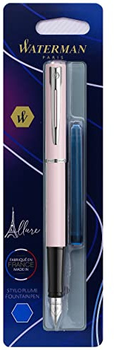 WATERMAN Allure Pastel - Fountain Pen, Pastel Pink barrel, Fine Nib - Blister