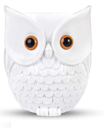 Kompatibel mit Amazon Echo dot 2nd/3rd/4th/Echo dot 5/Google Home Mini Eule Halter Desktop Ständer Halterung Zubehör mit integriertem Kabelmanagement,Keine Schrauben notwendig Lautsprecher Rack(Weiß)