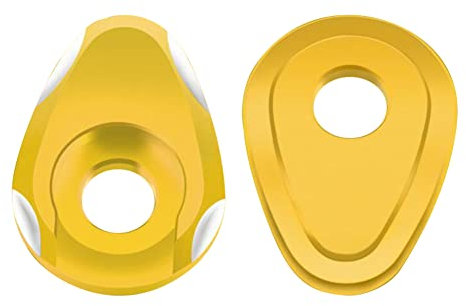 Blinker Adapter Dichtung,Asudaro 2St Motorrad Blinker Dichtung Ersatz Blinker Licht Dichtung Aluminiumlegierung Blinker Adapter Platten Montage Motorrad LED Mini Blinker Montage Spacer,Gold