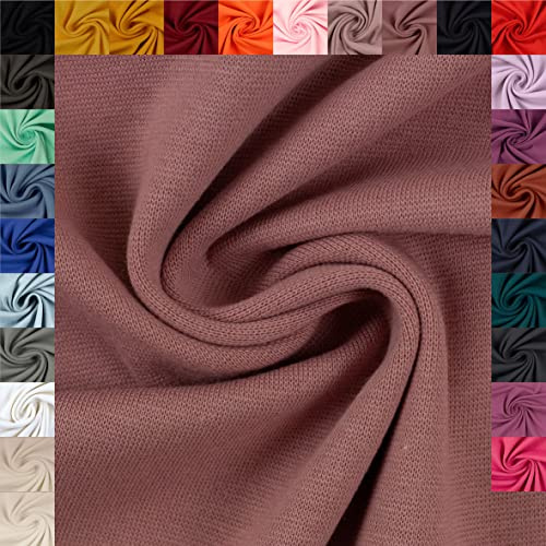 Swafing Eike Sweat Wintersweat unifarben Coupon (altrosa, 0,5m) (436) + 26 weitere Farben