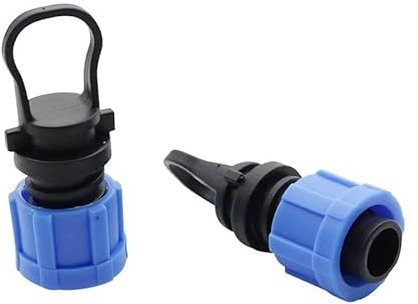 EVANEM 10 Pièces 16mm Bouchons D'extrémité De Bande Goutte À Goutte Raccords De Tuyau D'irrigation Goutte À Goutte Connecteurs d'eau De Jardin, for Système d'eau De Jardinage