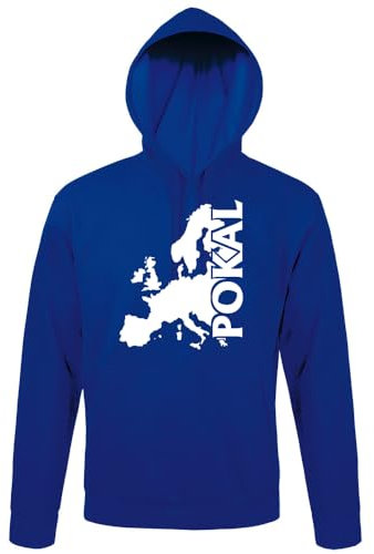 shirt84 Coppa europea con cappuccio da uomo, Blu Royal, XXXXL