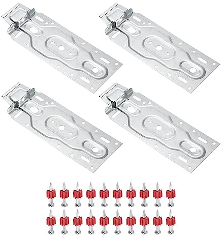 PATIKIL Air Conditioner Wall Mount Bracket, 2 Pair Indoor Internal Unit Universal Hanging Plate Hook Support Bracket Board Part Accessories for HVAC