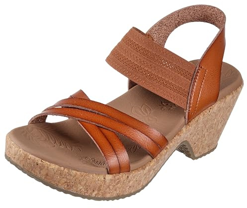 Skechers Women's BRYSTOL - NIGHT SKIES heel sandal, Luggage 8 M