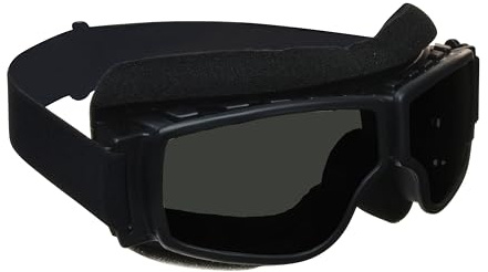 Motorcycle Biker Goggles Over Glasses with Polycarbonate Safety Lenses Memory Flex Frame Dual Layer Foam Fog Reduction Design Medium XXL Fit with XL Microfiber Cleaning Case