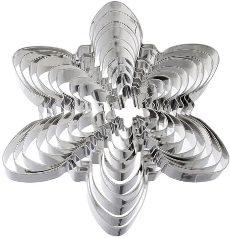 COLLBATH 10stücke Diy Keksformen Backzubehör Stabile Backformen Aus Für Effizientes Backen Silber