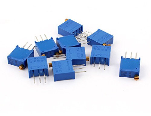 EKFBQBGW Zubehör für Widerstände 3296W-103 10K Festwiderstände Ohm Trim Pot Potentiometer Variable Widerstände Widerstände 10 Stück