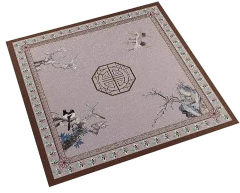 mahjong set, Große Mahjong-Tischmatte, rutschfeste und geräuschreduzierende Tischabdeckung for Mahjong/Poker/Kartenspiele/Domino/Brettspiele, rutschfeste Matte (Größe: 27,6 x 27,6 Zoll/70 x 70 cm)(59.
