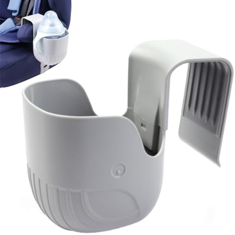 Car Seat Cup Holder for Child Safety Seat Non-Slip ABS Elastic Hook Cup Holder Universal Multi-Purpose Cup Holder for Car Auto Seat