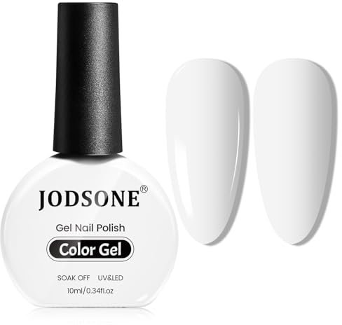 JODSONE 10ml Bianco Smalto Gel Led Smalto Gel Led Manicure Salon Diy a Casa