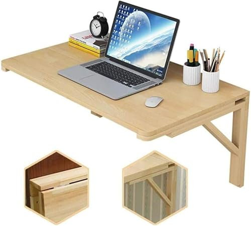SGKOMN Wandklapptisch, Wandklapptisch, Küchen-Esstisch, Kindertisch, schwebender Tisch für Küche/Schlafzimmer/Arbeitszimmer(100x60cm/39x24in)