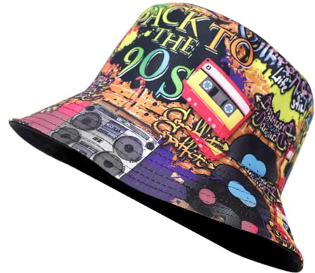 GADITIEK Fischerhüte Bucket Hat Retro 80er 90er Jahre, 90er 80er Jahre Outfit Herren, 90er 80erJahre Outfit Damen,90er 80er Jahre Accessoires,