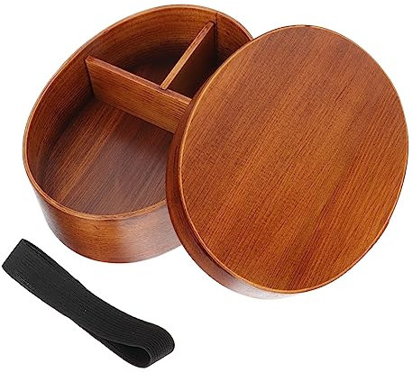 Cabilock Caja De Sushi Japonés Fiambrera De Madera Resistente Para Comidas Caseras Trabajo