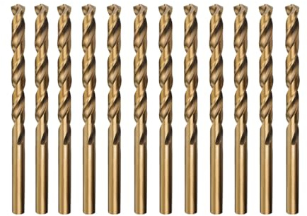 Misuyue 3mm M35 Cobalt Bohrer, 12 Stück HSS Metallbohrer Set, Stahlbohrer | Spiralbohrer, Eisenbohrer, Stahlbeton Bohrer für Edelstahl Metall Gusseisen Aluminium Holzbohrer
