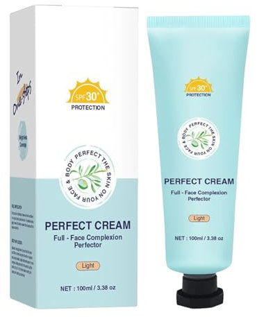 Couverture corporelle Perfector SPF30 | 100 ml partout par teint Perfector | Crème fondation correcteur imperméable avec protection UV | Hydratation maquillage corps à crème suprême pour visage