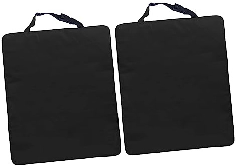 Abaodam 2 Protezione Schienale Auto Nero Anticalpestio Tappetino Protettivo Posteriore per Sedile Auto Suv e Pickup Antiscivolo e Facile Installare