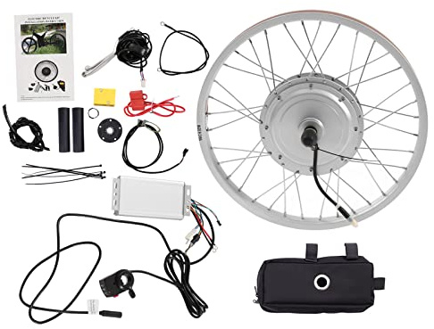 EUAIIPull E-Bike Umbausatz 20 Zoll Elektrofahrrad Vorderrad Motor Conversion Kit 36V 750W Nachrüstsatz für Zweirädriges Fahrrad